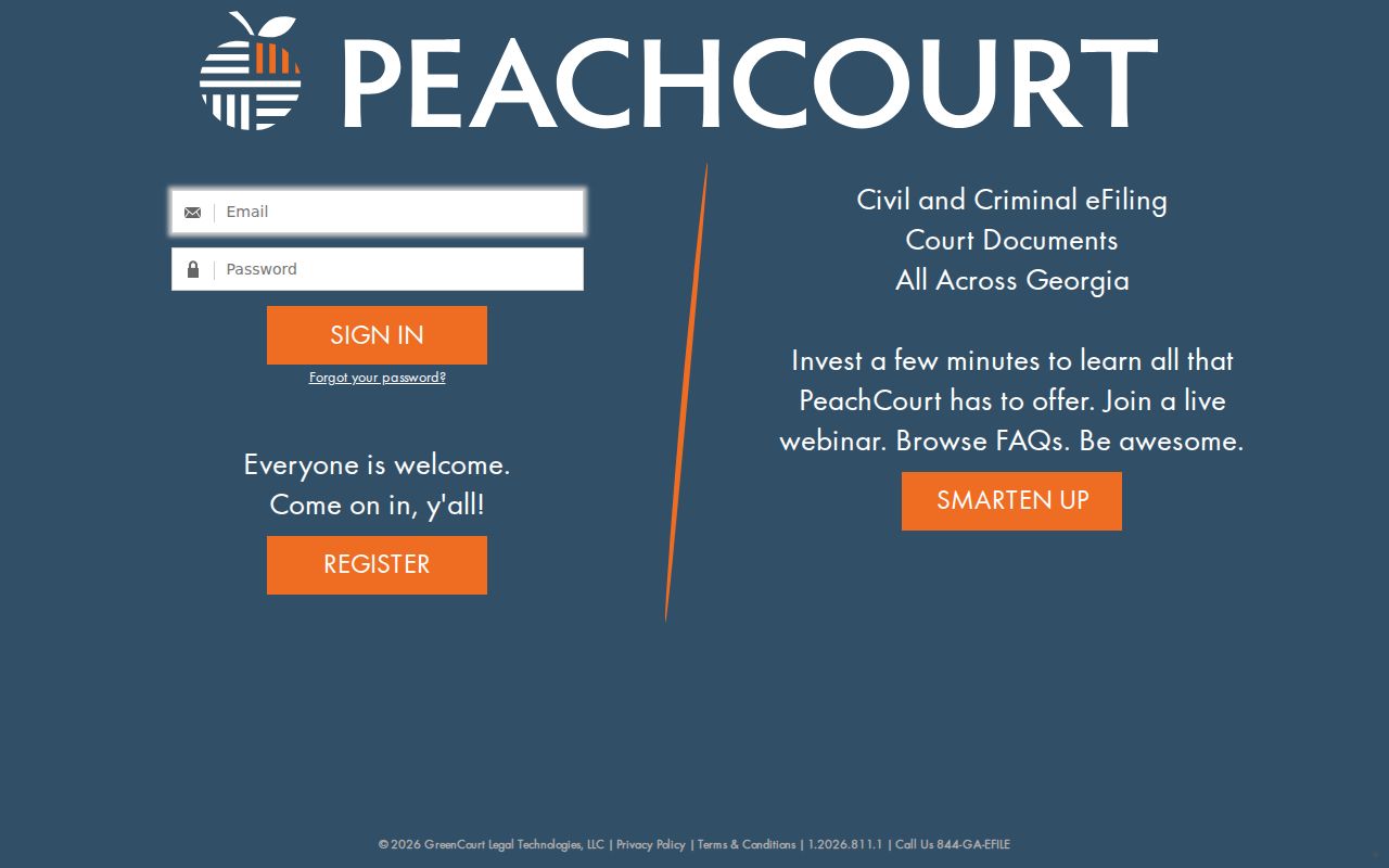 Columbia County court docket PeachCourt account access